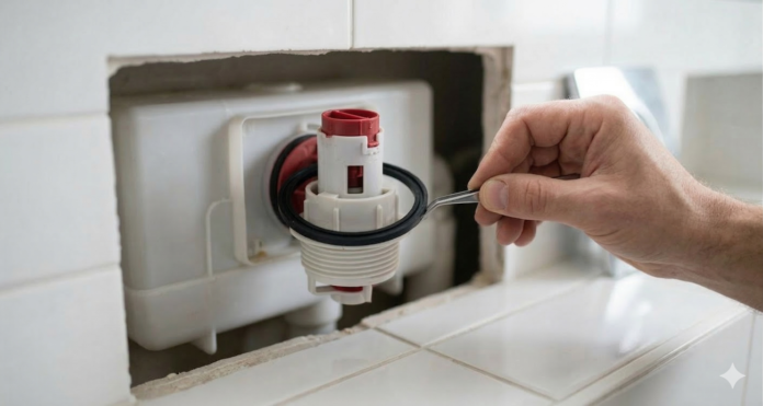 spłuczka podtynkowa wyciek wody