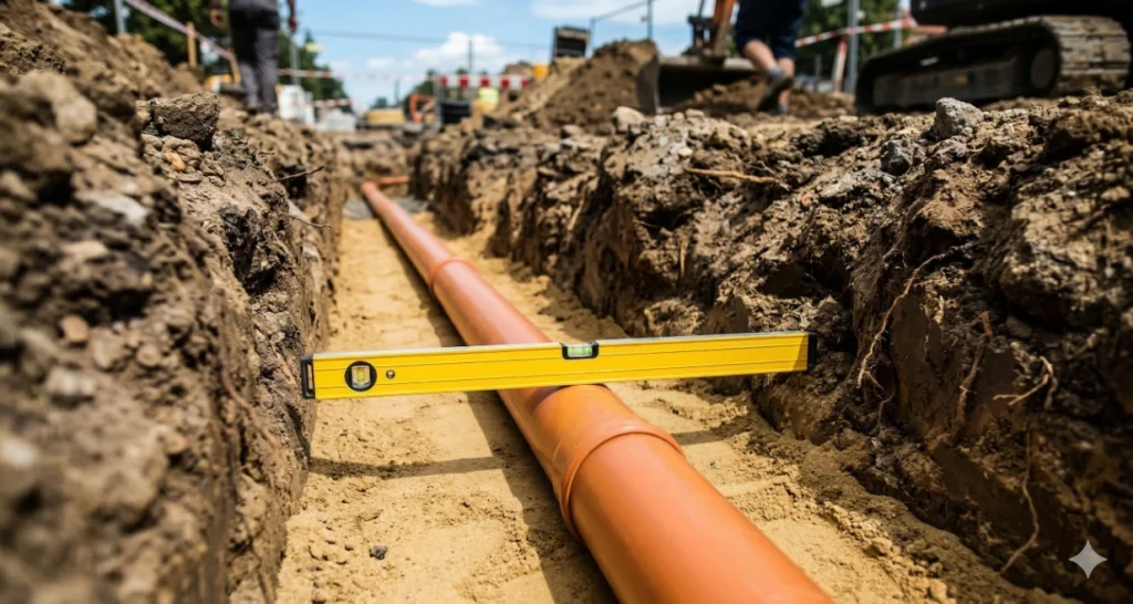 kalkulator spadku rur kanalizacyjnych