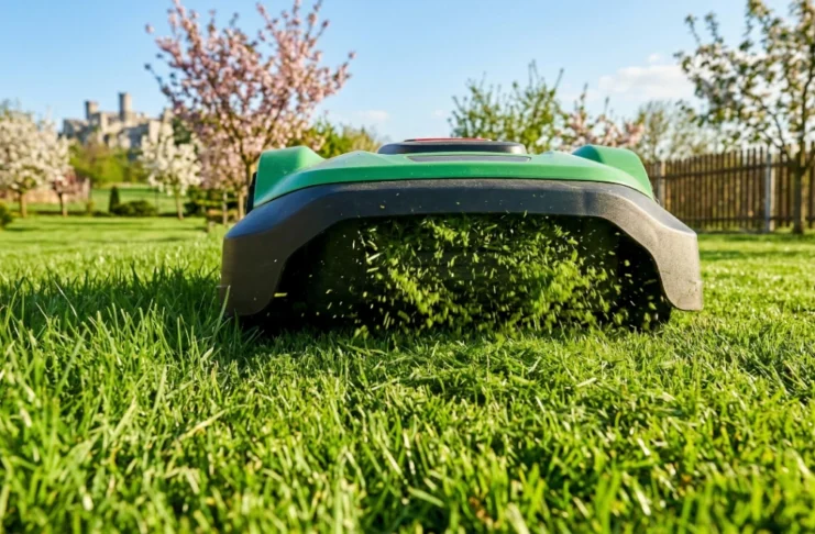 Mulczowanie trawnika po zimie